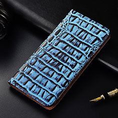 Coque Portefeuille Livre Cuir Etui Clapet H07 pour Apple iPhone 13 Mini Bleu
