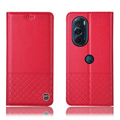 Coque Portefeuille Livre Cuir Etui Clapet H07P pour Motorola Moto Edge Plus (2022) 5G Rouge