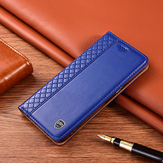Coque Portefeuille Livre Cuir Etui Clapet H07P pour Motorola Moto G10 Bleu