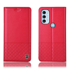 Coque Portefeuille Livre Cuir Etui Clapet H07P pour Motorola Moto G71 5G Rouge