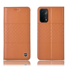 Coque Portefeuille Livre Cuir Etui Clapet H07P pour OnePlus Nord N200 5G Orange