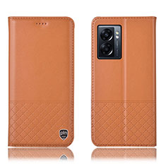 Coque Portefeuille Livre Cuir Etui Clapet H07P pour OnePlus Nord N300 5G Orange