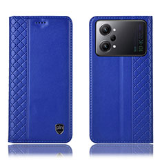 Coque Portefeuille Livre Cuir Etui Clapet H07P pour Oppo K10 Pro 5G Bleu