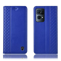 Coque Portefeuille Livre Cuir Etui Clapet H07P pour Oppo Reno7 Pro 5G Bleu