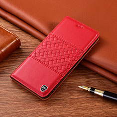 Coque Portefeuille Livre Cuir Etui Clapet H07P pour Samsung Galaxy A10 Rouge