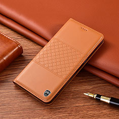 Coque Portefeuille Livre Cuir Etui Clapet H07P pour Samsung Galaxy A30 Orange