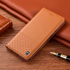 Coque Portefeuille Livre Cuir Etui Clapet H07P pour Samsung Galaxy M51 Orange
