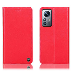 Coque Portefeuille Livre Cuir Etui Clapet H07P pour Xiaomi Mi 12 5G Rouge