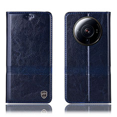 Coque Portefeuille Livre Cuir Etui Clapet H07P pour Xiaomi Mi 12 Ultra 5G Bleu