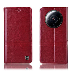 Coque Portefeuille Livre Cuir Etui Clapet H07P pour Xiaomi Mi 12 Ultra 5G Rouge