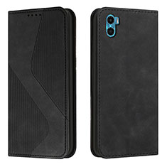 Coque Portefeuille Livre Cuir Etui Clapet H07X pour Motorola Moto E22S Noir