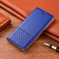 Coque Portefeuille Livre Cuir Etui Clapet H08 pour Apple iPhone 15 Pro Bleu