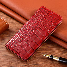 Coque Portefeuille Livre Cuir Etui Clapet H08P pour Samsung Galaxy S21 Plus 5G Rouge