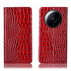 Coque Portefeuille Livre Cuir Etui Clapet H08P pour Xiaomi Mi 12 Ultra 5G Rouge