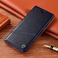 Coque Portefeuille Livre Cuir Etui Clapet H09P pour Samsung Galaxy S21 5G Bleu