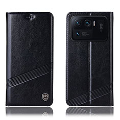 Coque Portefeuille Livre Cuir Etui Clapet H09P pour Xiaomi Mi 11 Ultra 5G Noir