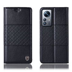 Coque Portefeuille Livre Cuir Etui Clapet H09P pour Xiaomi Mi 12 Lite 5G Noir