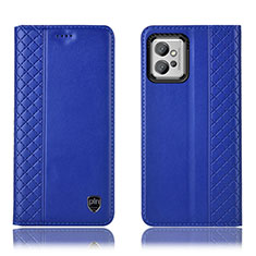 Coque Portefeuille Livre Cuir Etui Clapet H10P pour Motorola Moto G32 Bleu