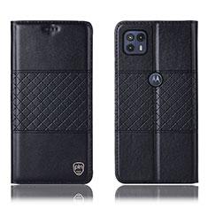 Coque Portefeuille Livre Cuir Etui Clapet H10P pour Motorola Moto G50 5G Noir