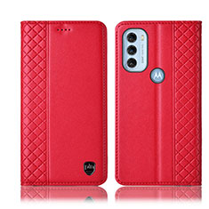 Coque Portefeuille Livre Cuir Etui Clapet H10P pour Motorola Moto G71 5G Rouge