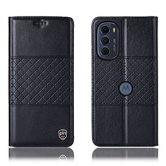 Coque Portefeuille Livre Cuir Etui Clapet H10P pour Motorola Moto G71s 5G Noir