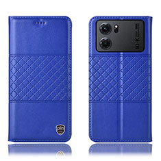 Coque Portefeuille Livre Cuir Etui Clapet H10P pour Oppo K10 5G Bleu