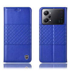 Coque Portefeuille Livre Cuir Etui Clapet H10P pour Oppo K10 Pro 5G Bleu
