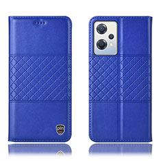 Coque Portefeuille Livre Cuir Etui Clapet H10P pour Oppo K10X 5G Bleu
