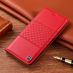 Coque Portefeuille Livre Cuir Etui Clapet H10P pour Samsung Galaxy S21 FE 5G Rouge
