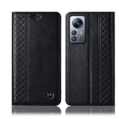 Coque Portefeuille Livre Cuir Etui Clapet H10P pour Xiaomi Mi 12 5G Noir