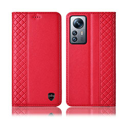 Coque Portefeuille Livre Cuir Etui Clapet H10P pour Xiaomi Mi 12 5G Rouge