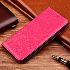 Coque Portefeuille Livre Cuir Etui Clapet H11 pour Apple iPhone 13 Mini Rose Rouge