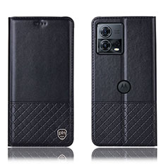 Coque Portefeuille Livre Cuir Etui Clapet H11P pour Motorola Moto Edge 30 Fusion 5G Noir