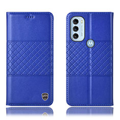 Coque Portefeuille Livre Cuir Etui Clapet H11P pour Motorola Moto G71 5G Bleu