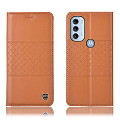 Coque Portefeuille Livre Cuir Etui Clapet H11P pour Motorola Moto G71 5G Orange