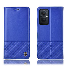 Coque Portefeuille Livre Cuir Etui Clapet H11P pour OnePlus Nord N20 5G Bleu