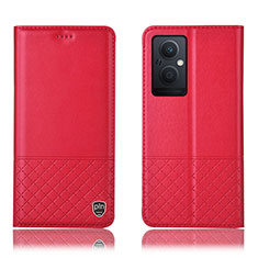 Coque Portefeuille Livre Cuir Etui Clapet H11P pour OnePlus Nord N20 5G Rouge