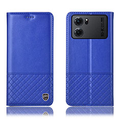 Coque Portefeuille Livre Cuir Etui Clapet H11P pour Oppo K10 5G Bleu