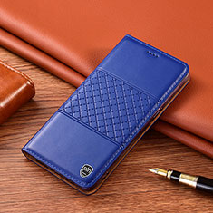 Coque Portefeuille Livre Cuir Etui Clapet H11P pour Samsung Galaxy Xcover 4 SM-G390F Bleu