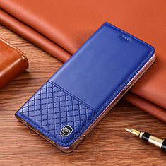 Coque Portefeuille Livre Cuir Etui Clapet H11P pour Samsung Galaxy XCover 5 SM-G525F Bleu