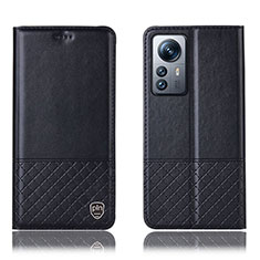 Coque Portefeuille Livre Cuir Etui Clapet H11P pour Xiaomi Mi 12 5G Noir