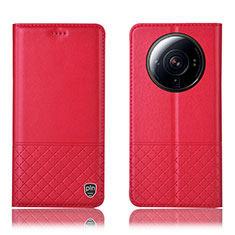 Coque Portefeuille Livre Cuir Etui Clapet H11P pour Xiaomi Mi 12 Ultra 5G Rouge