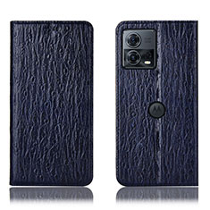 Coque Portefeuille Livre Cuir Etui Clapet H15P pour Motorola Moto Edge 30 Fusion 5G Bleu