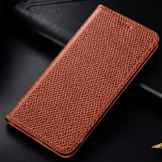 Coque Portefeuille Livre Cuir Etui Clapet H15P pour Samsung Galaxy A71 5G Marron