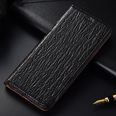 Coque Portefeuille Livre Cuir Etui Clapet H15P pour Samsung Galaxy M30 Noir