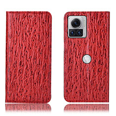 Coque Portefeuille Livre Cuir Etui Clapet H16P pour Motorola Moto Edge 30 Ultra 5G Rouge
