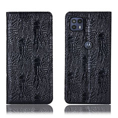Coque Portefeuille Livre Cuir Etui Clapet H17P pour Motorola Moto G50 5G Noir