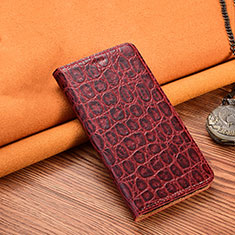 Coque Portefeuille Livre Cuir Etui Clapet H18 pour Apple iPhone 13 Mini Rouge