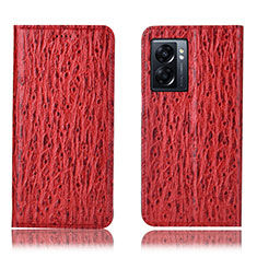 Coque Portefeuille Livre Cuir Etui Clapet H18P pour Oppo A56S 5G Rouge