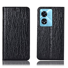 Coque Portefeuille Livre Cuir Etui Clapet H18P pour Oppo A58 5G Noir